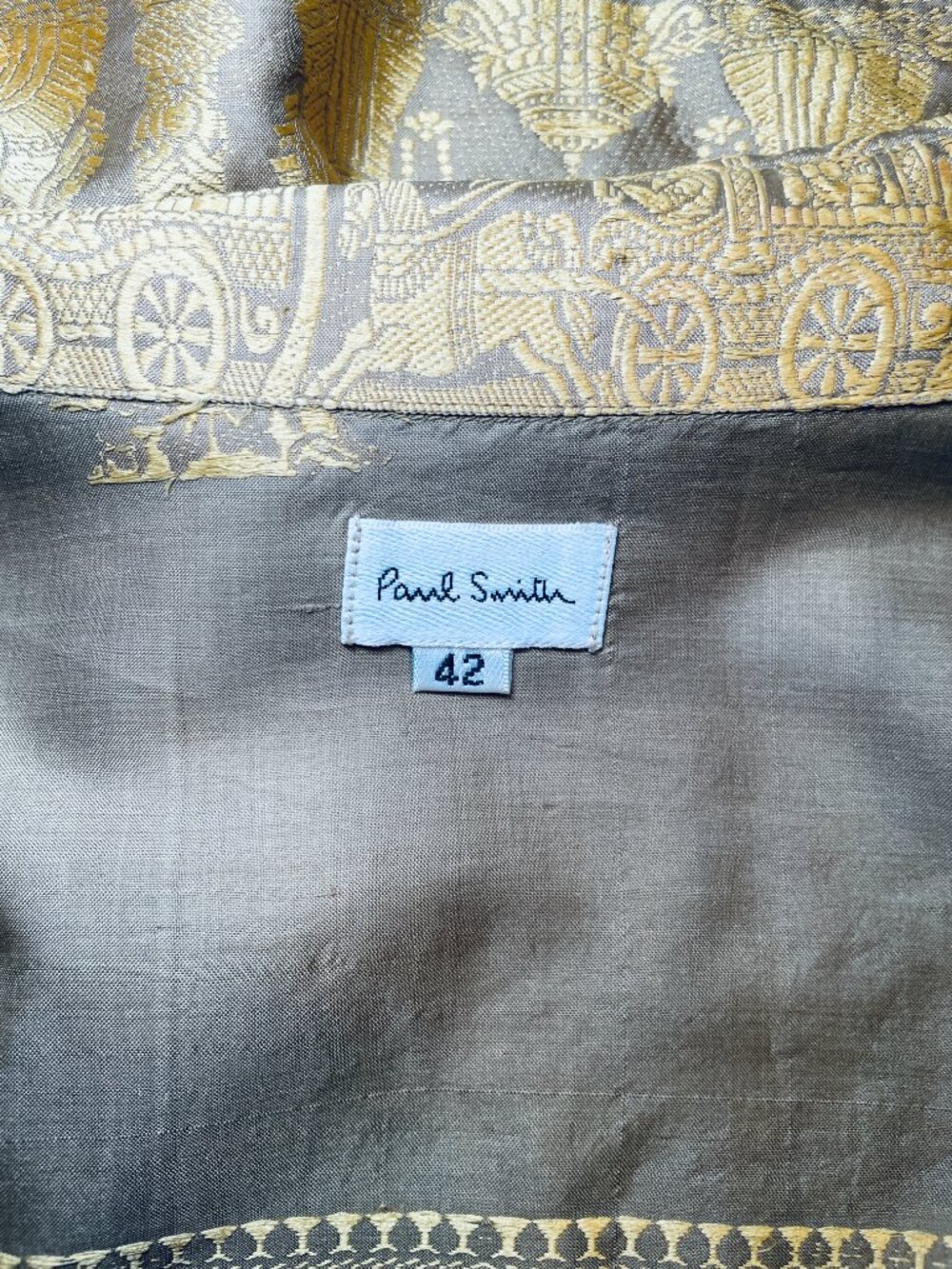 PAUL SMITH 100% silk blouse/shirt, Made in India - Picture 4 of 5